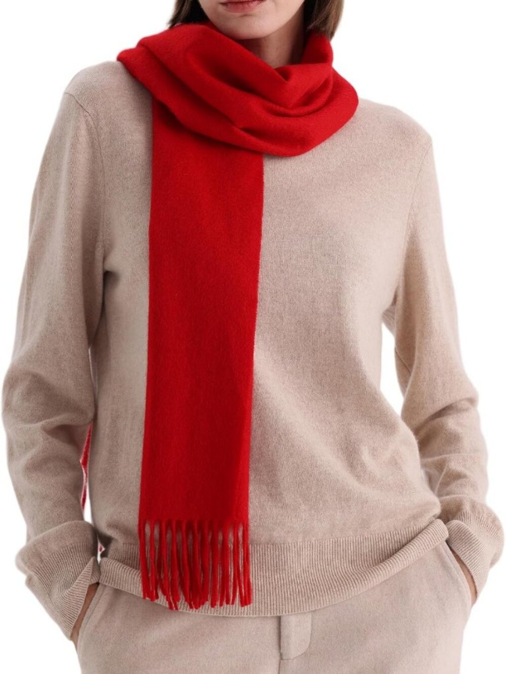 Luxurious 100% Cashmere Scarf for Women & Men - Cozy Winter Wrap Accessory